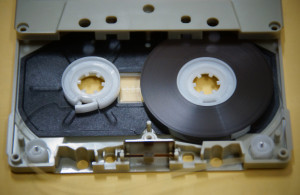 オーディオカセットテープ修理前